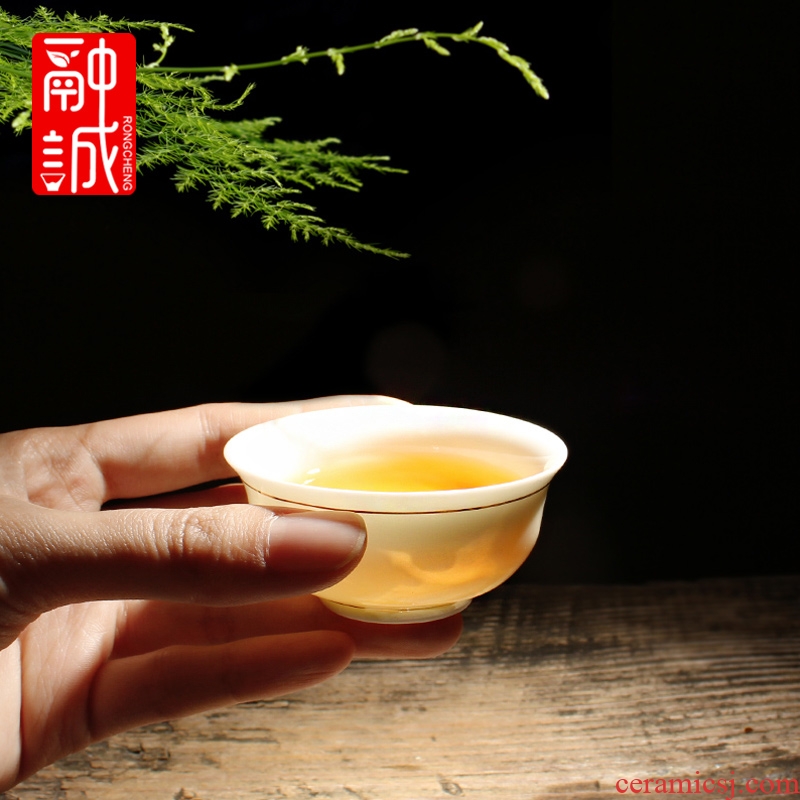 Melts if graven images single ceramic cups sample tea cup celadon embossment master kung fu tea cups porcelain tea set on sale