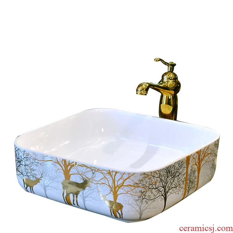 The stage basin sinks ceramic continental basin household toilet around the basin that wash a face shape toilet lavabo of art