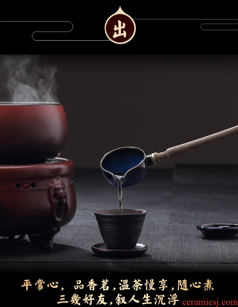 Cloud cloud boiling tea ware ceramic black electric teapot tea stove cooking health tea tea pot of warm tea machine electricity TaoLu