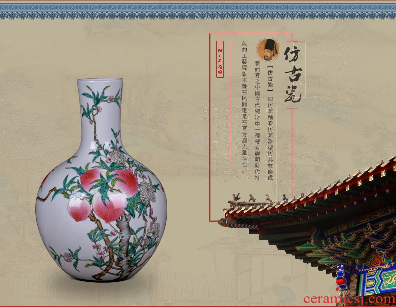 New Chinese style classical jingdezhen ceramics vases, flower arranging handicraft decorative furnishing articles antique household act the role ofing is tasted