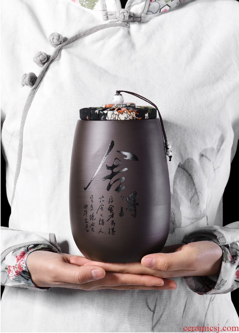 It still fang tea pot of purple sand tea set tea box ceramic household seal pot tea accessories restoring ancient ways