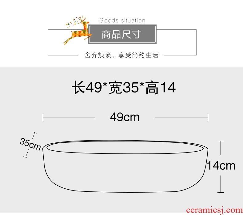 Small size on the basin of rectangular art 35 cm toilet lavabo small lavatory basin of household ceramics