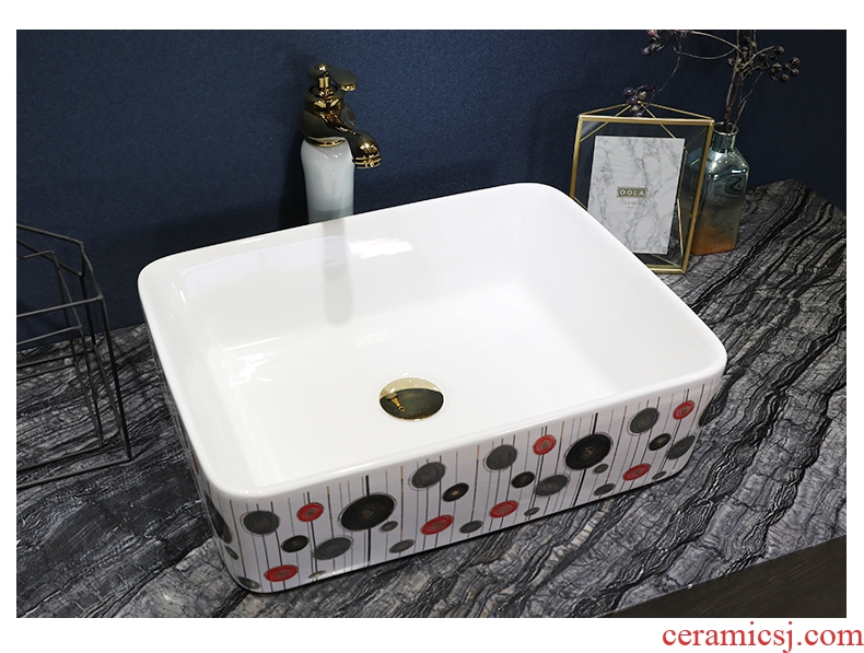 Simple fashion modern aesthetics of jingdezhen ceramic round art basin toilet lavatory basin sink