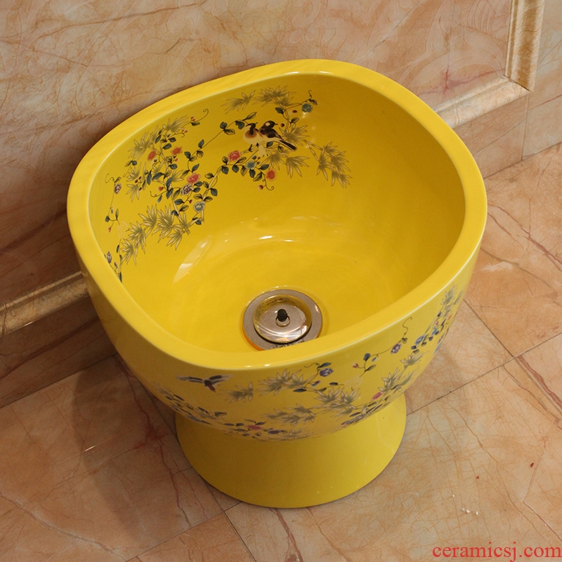 Mop pool balcony mop pool of modern ceramic art basin of mop mop pool toilet bathroom mop pool