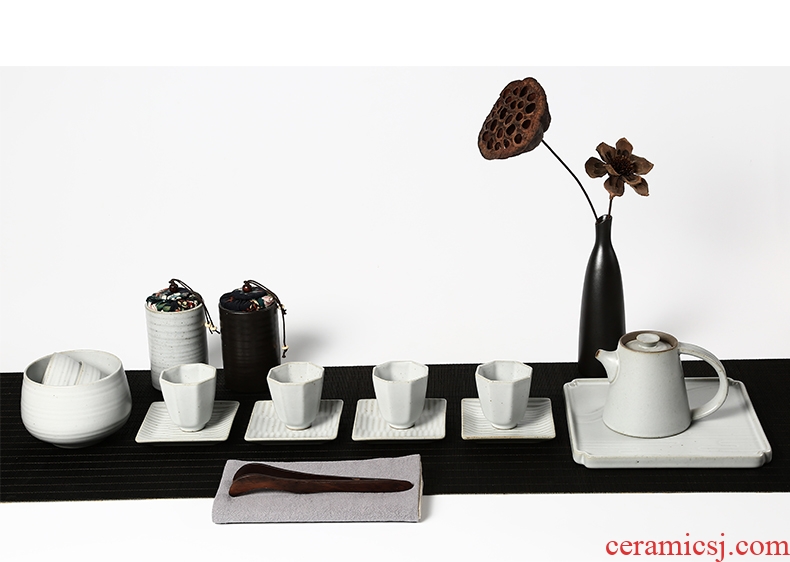 Yipin thousand don black pottery cup mat saucer kung fu tea cup tea accessories cup base ceramic saucer pad