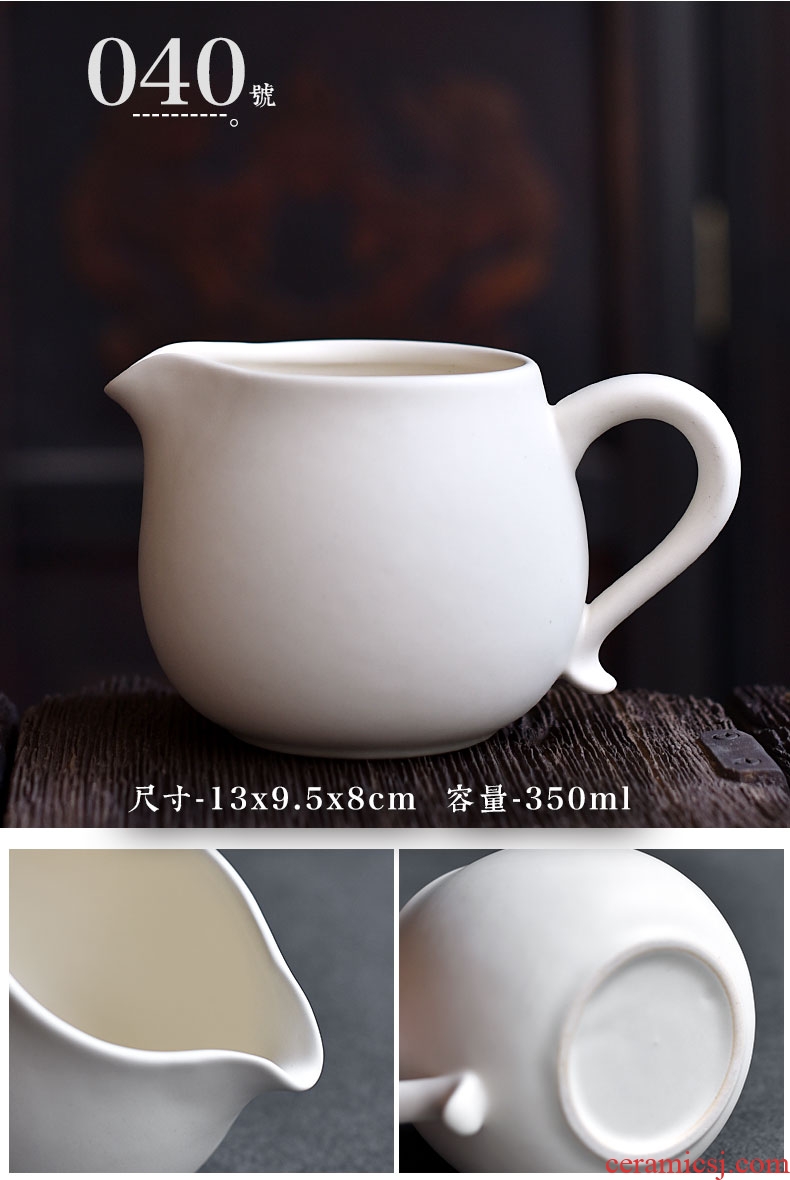 Tao fan fair ceramic cup) suit large violet arenaceous male kung fu tea tea points sea tea, tea accessories