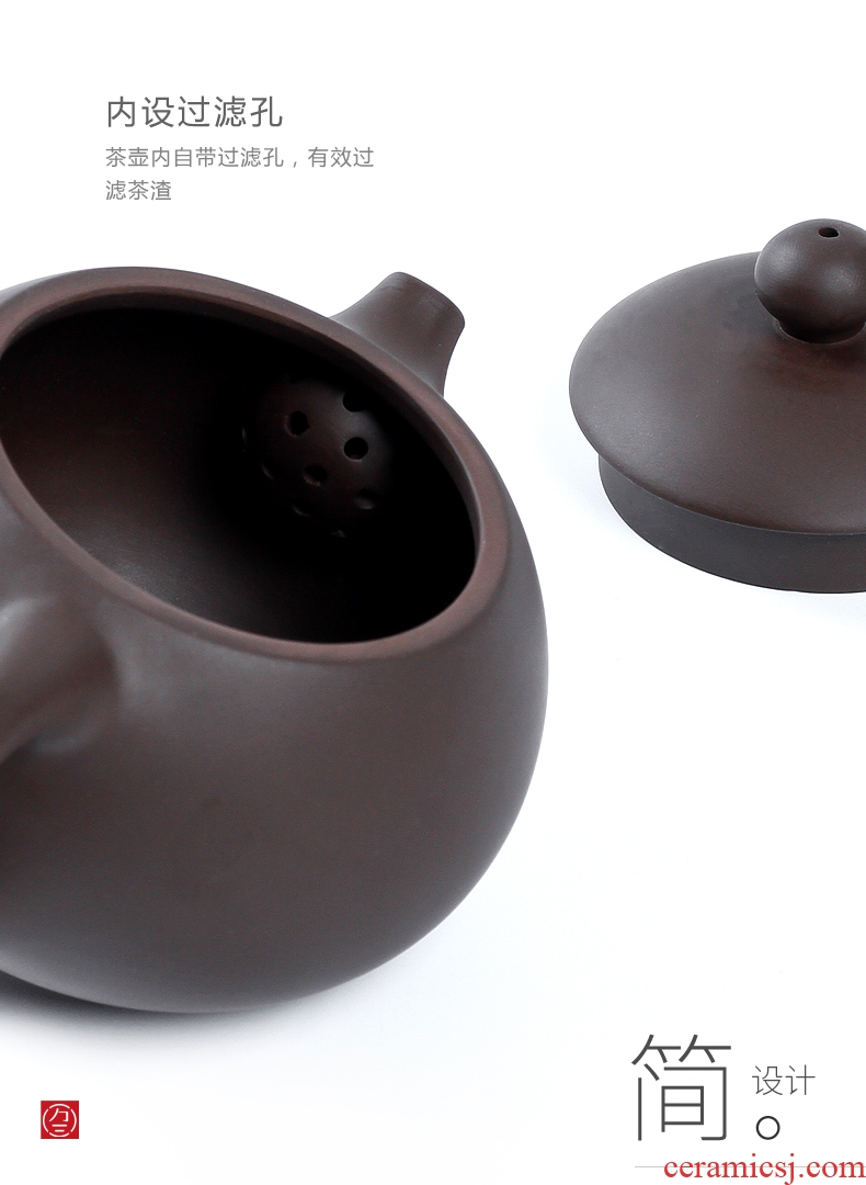 Three thousand ceramic tea village beauty make tea pot of yixing purple sand pot of purple clay manually single pot of kung fu tea pot