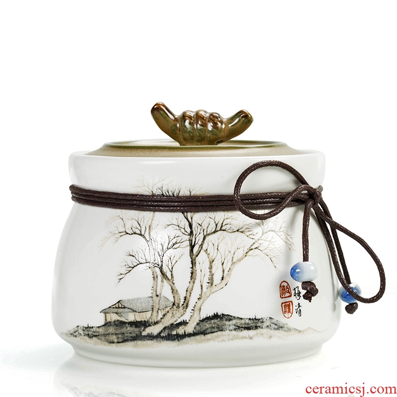 East west tea pot of tea pot, ceramic seal tank puer tea pot of tea urn inferior smooth kiln POTS p.m.