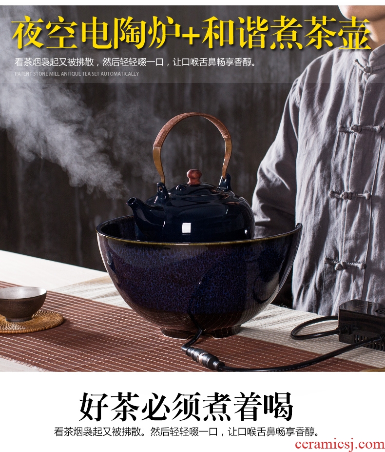 Bin, ceramic electric TaoLu the tea boiled tea, the electric heating boiling kettle household black tea tea stove tea set