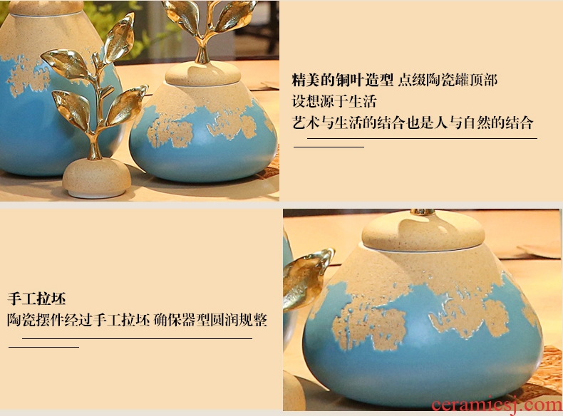 New Chinese vase furnishing articles example room living room flower arranging ceramic Europe type TV ark porch home decoration