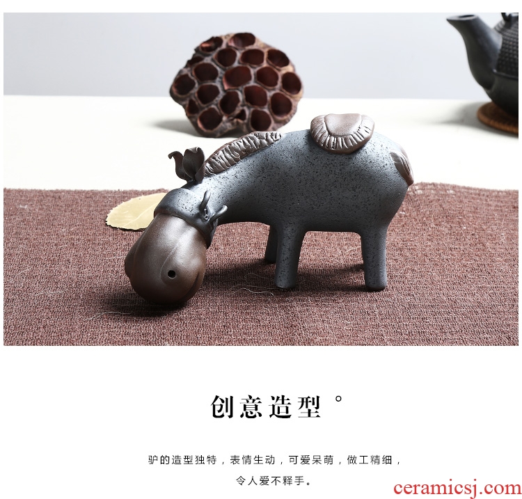 Chen xiang personality back incense back present donkey fair creative home furnishing articles the censer ceramic arts and crafts