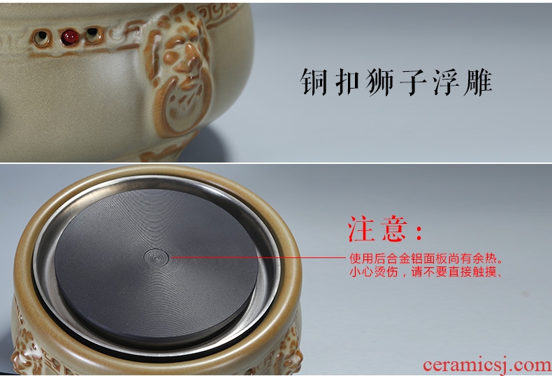 Bin's new black tea warm tea is tea boiled tea exchanger with the ceramics electric TaoLu dry scoop points tea boiled tea stove