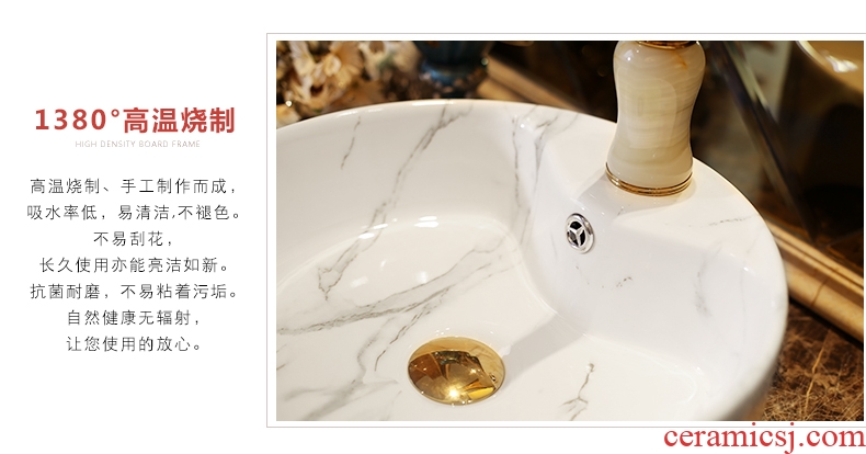 On the ceramic bowl square European art basin sink basin bathroom sinks counters are contracted household
