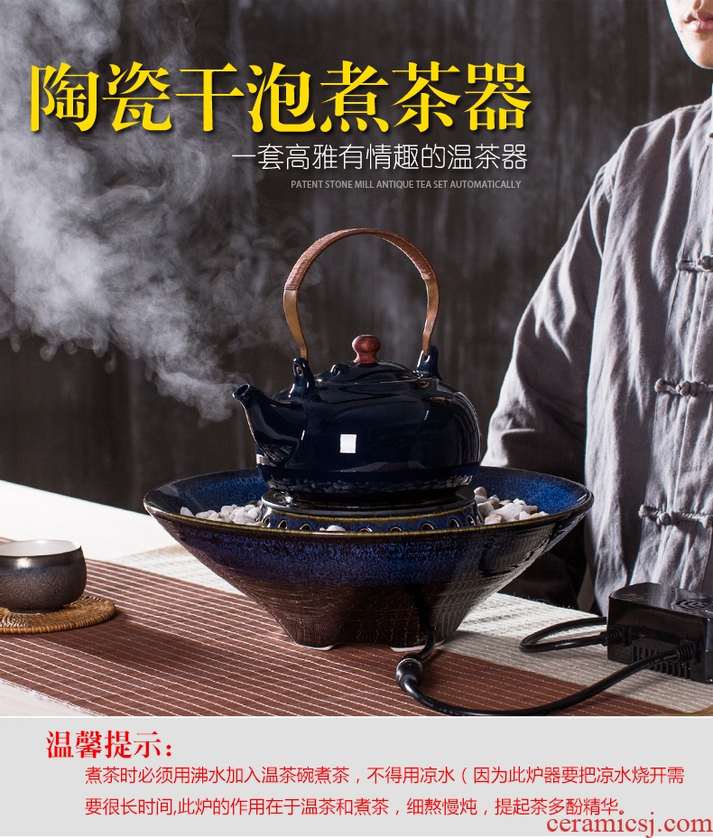 Bin, ceramic electric TaoLu the tea boiled tea, the electric heating boiling kettle household black tea tea stove tea set