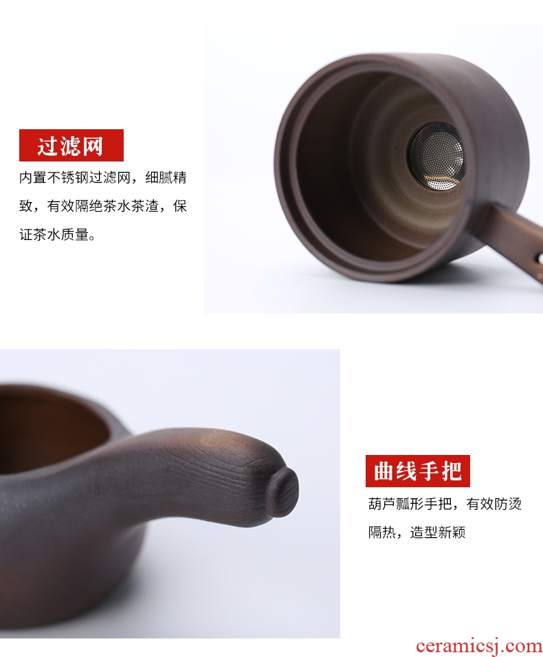 Ronkin firewood half automatic make tea tea set lazy atone creative ceramic teapot tea cup set