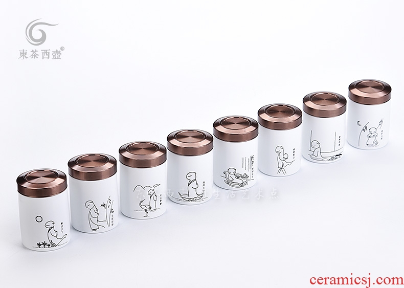 Travel east west tea pot of mini POTS small metal one bubble small portable sealed cans ceramic tea pot portable