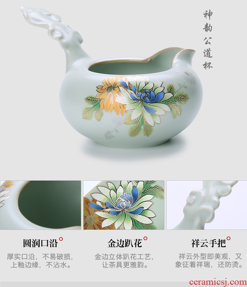 In tang dynasty pottery and porcelain of a complete set of kung fu tea sets big gift boxes on your kiln on Japanese tea ceremony