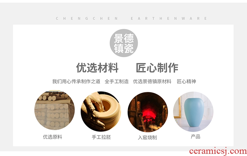 Jingdezhen ceramic vases, contemporary and contracted study furnishing articles sitting room creative fashion hydroponic flower arranging flowers vases