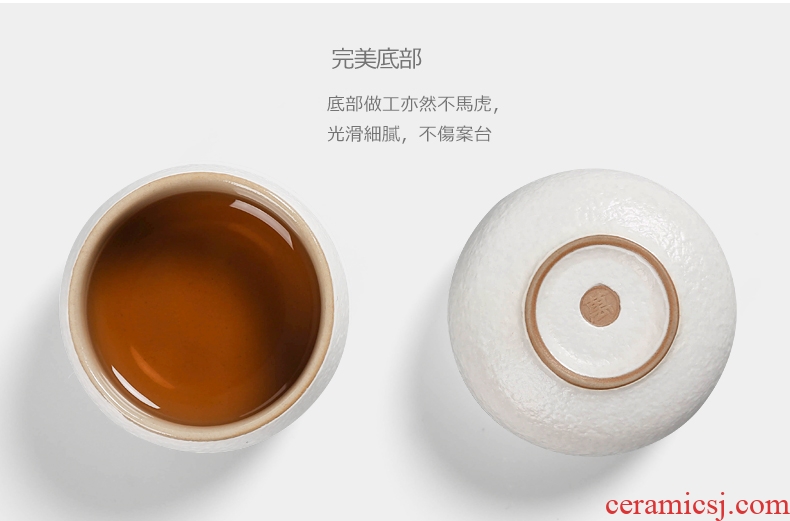 Yipin # $cup sample tea cup of black ceramic tea set Luo Hancha Japanese coarse pottery individual cup single cup cup