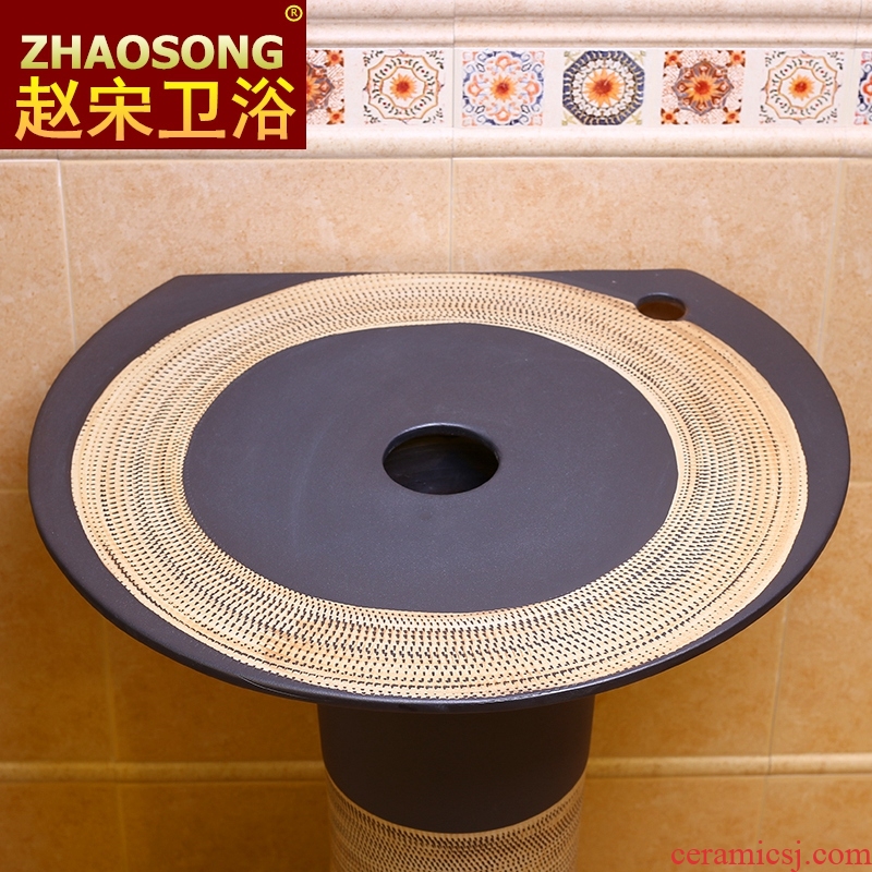 Europe type restoring ancient ways of song dynasty porcelain basin of the post composite basin of Chinese style toilet lavabo sink outdoor balcony