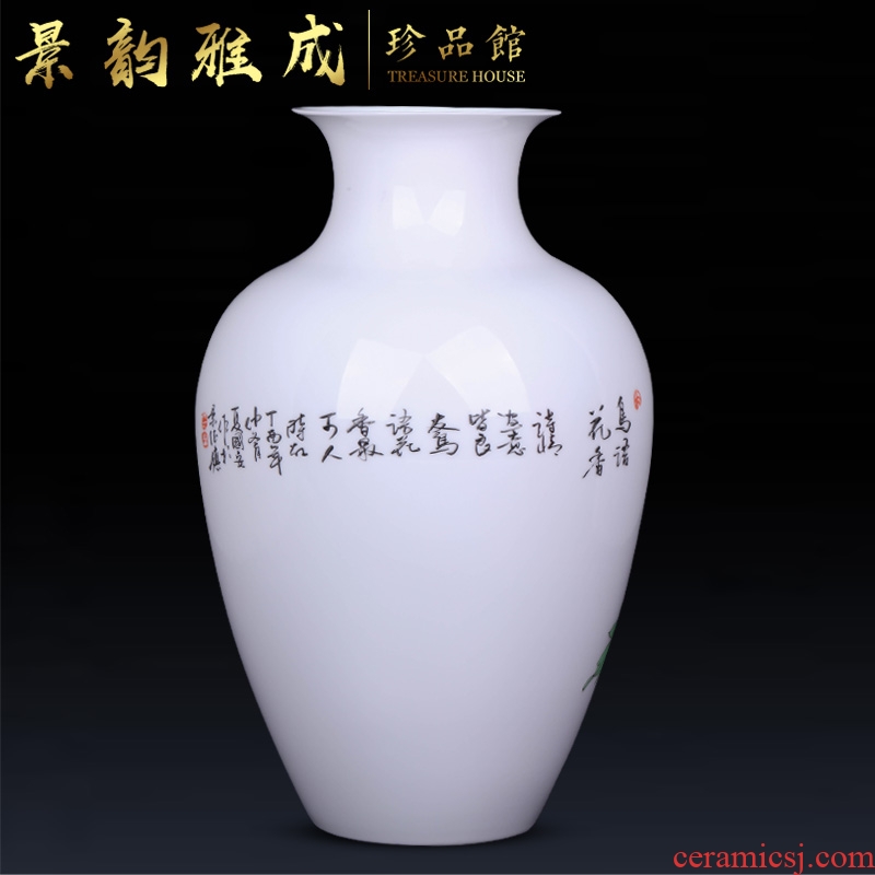 Jingdezhen ceramic hand-painted flowers vase decoration crafts are sitting room porch flower arranging, arts and crafts