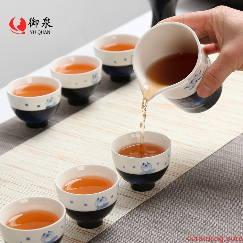 Imperial springs hand-painted ceramic fair mug) suit kung fu tea tea accessories points