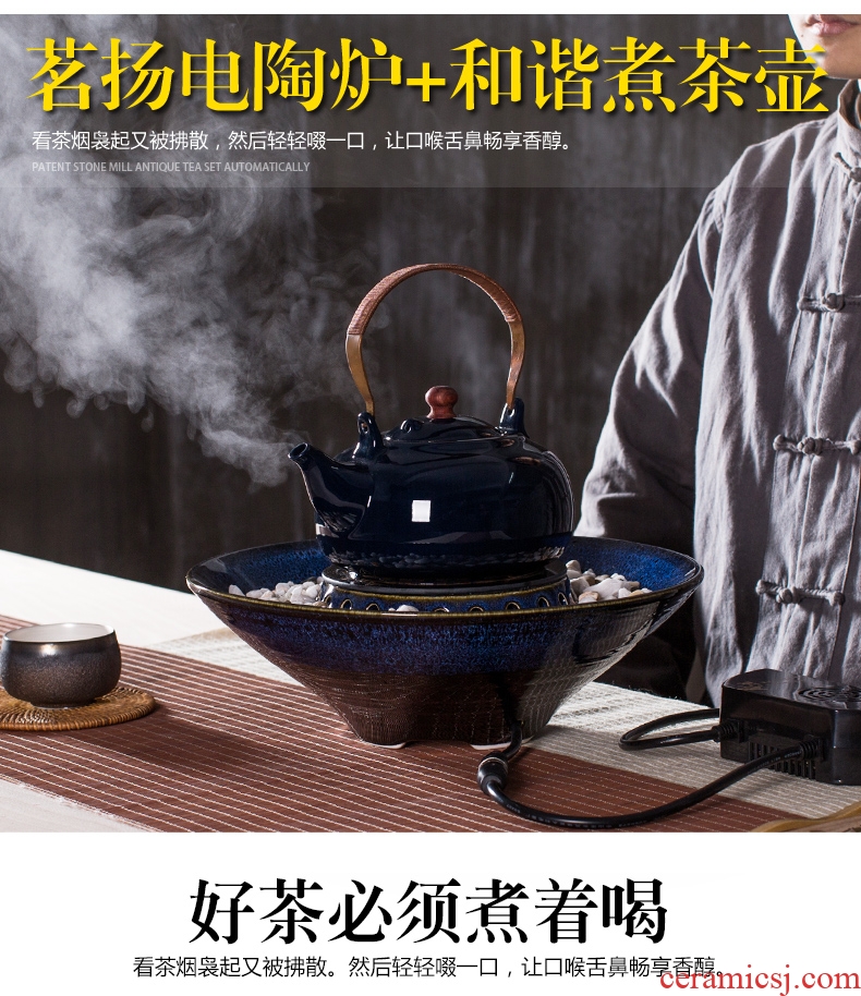 Bin, ceramic electric TaoLu the tea boiled tea, the electric heating boiling kettle household black tea tea stove tea set