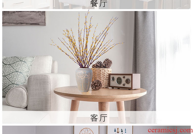 The minister ceramic dry flower simulation flowers sitting room place table decoration bouquets of flowers simulation indoor false household