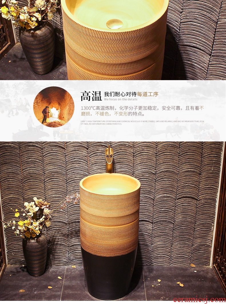 Lavabo ceramic column toilet bowl washing pool balcony sink lavatory toilet pillar landing