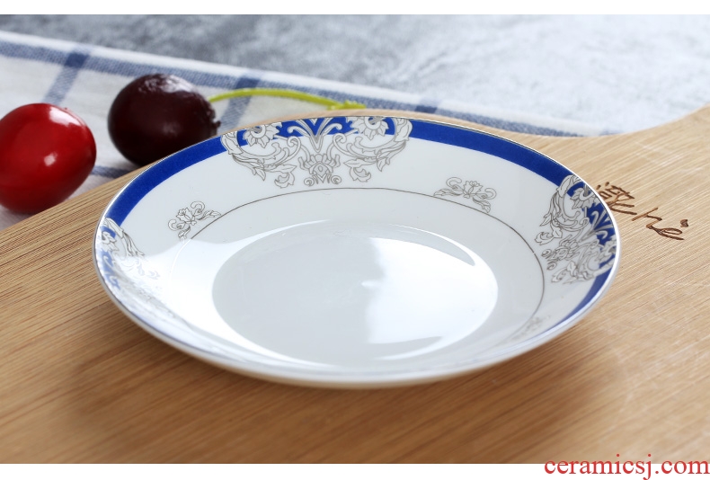 Jingdezhen ceramic flavour dish household creative little dish dish vinegar sauce dish snacks disc 4 inches round food dishes