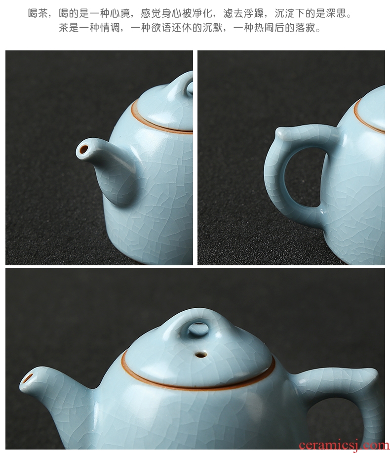 Recreational product mini your kiln teapot fingertips pot of small capacity ceramic pot of tea pet pocket furnishing articles to keep open single pot