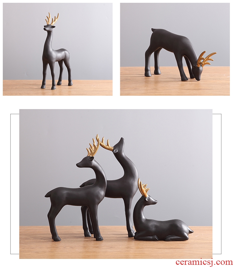 Elk ceramic furnishing articles artical country sitting room porch TV ark home decoration wedding gift