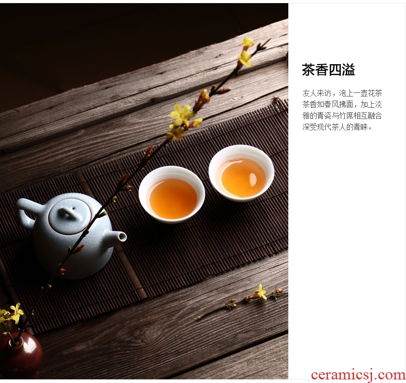 Drink to jingdezhen shadow celadon ceramic sample tea cup kung fu tea tea cups mat foundation bowl cups