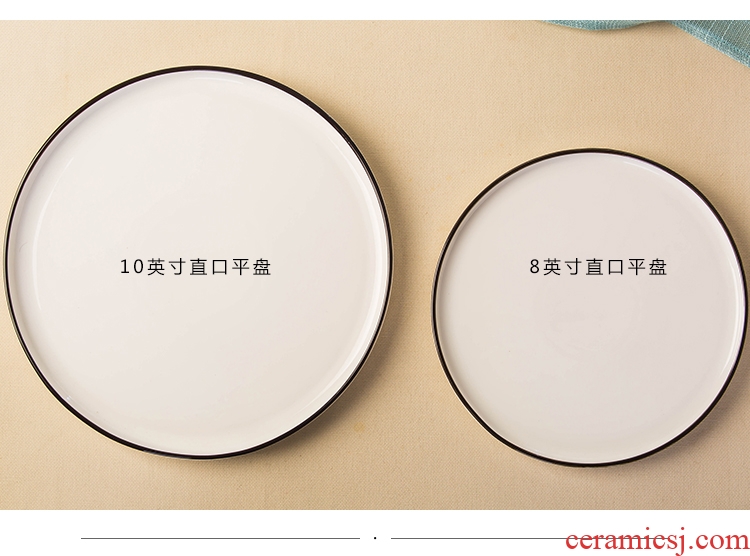 Creative, Korean ceramics tableware porringer rice bowl rainbow noodle bowl bowl dish dessert bowl suit