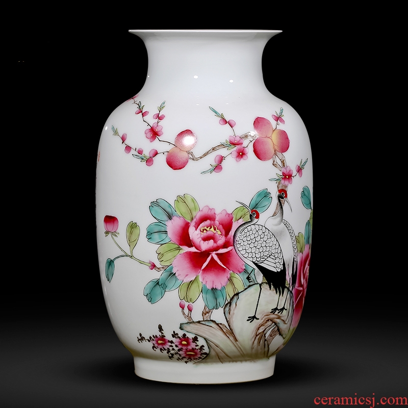 Master of jingdezhen ceramics hand-painted vases pastel wax gourd wine bottle of new Chinese style the sitting room porch place gifts