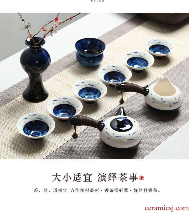 Royal spring fair side to a cup of tea ware ceramic hand-painted) points kung fu tea accessories pour tea, tea sea home