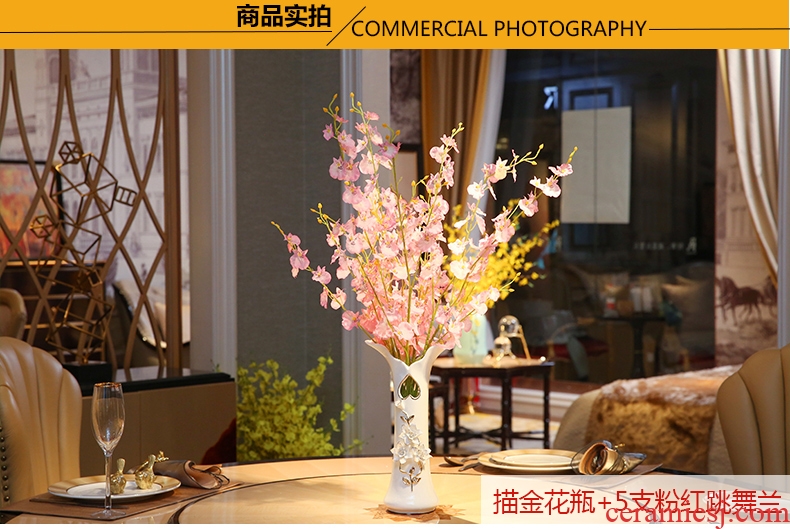 Modern ceramic vase simulation of white vase living room TV ark home furnishing articles creative process decoration decoration