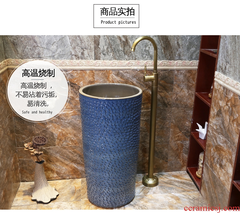 Toilet pillar basin sink ceramic floor toilet sink pillar of the basin that wash a face wash one