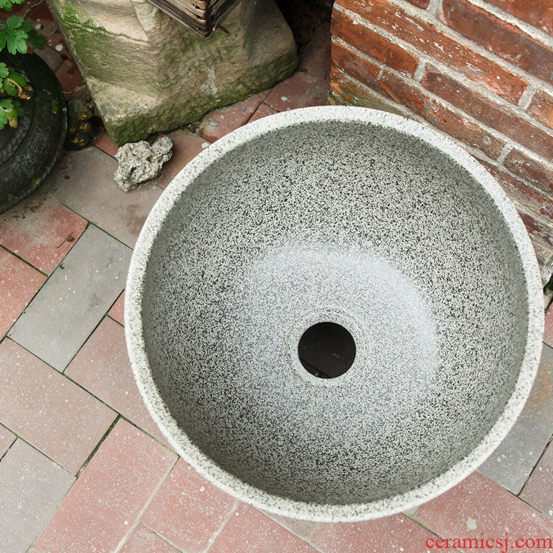 JingWei large balcony toilet mop mop pool pool ceramic mop pool household mop basin to wash the mop