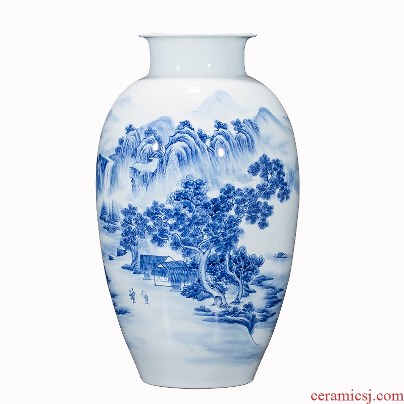 Jingdezhen ceramics hand-painted porcelain vase wine porch home wine ark adornment sitting room TV ark furnishing articles