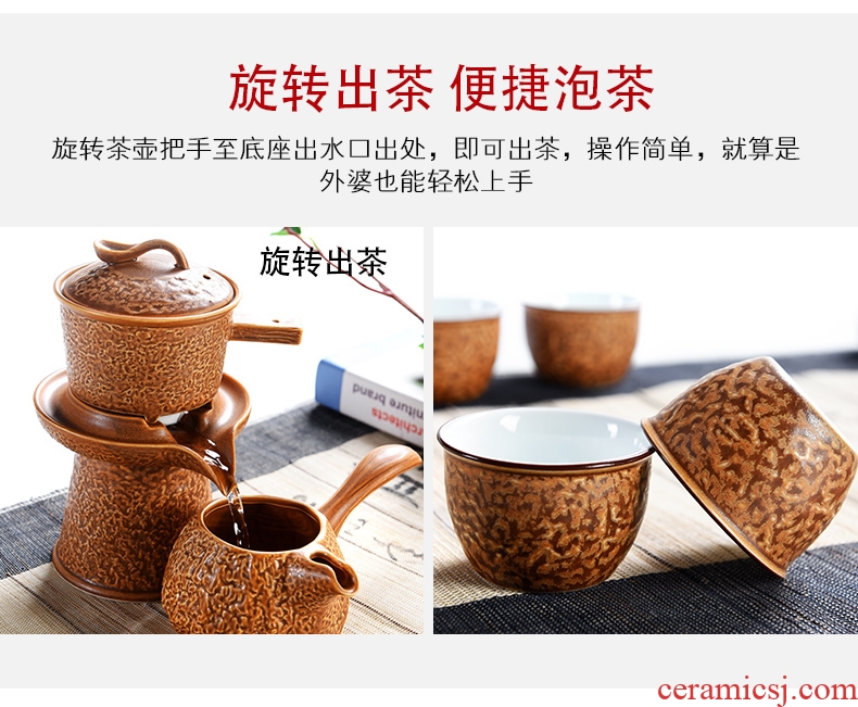 Porcelain god contracted Japanese tea ceremony household utensils suit real wood double stone mill ceramic cups tea tray tea tea