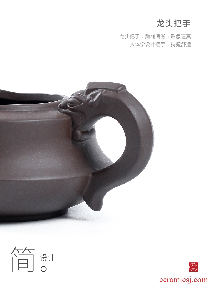 Three thousand tea ceramic fair purple sand cup of tea, Japanese large purple clay kung fu tea cups accessories