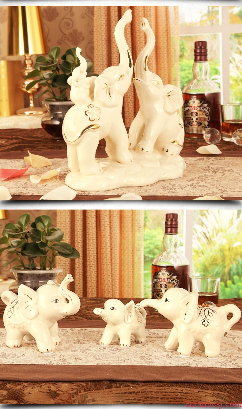 Creative european-style craft gift porcelain home decoration in the sitting room porch TV ark wine soft adornment as furnishing articles
