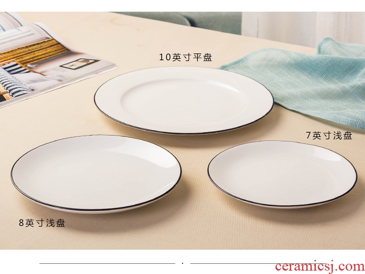 Creative, Korean ceramics tableware porringer rice bowl rainbow noodle bowl bowl dish dessert bowl suit