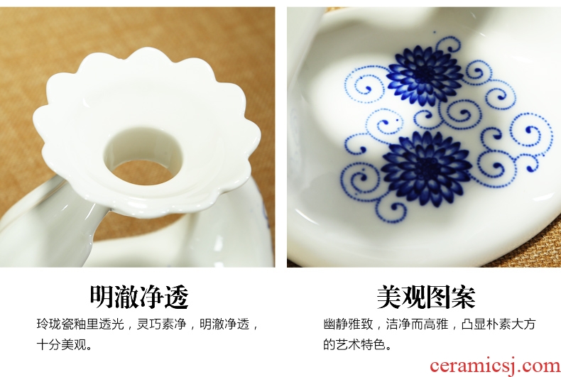 Bin, the hot of a complete set of automatic and exquisite ceramic hollow honeycomb kung fu tea set lazy creative tea
