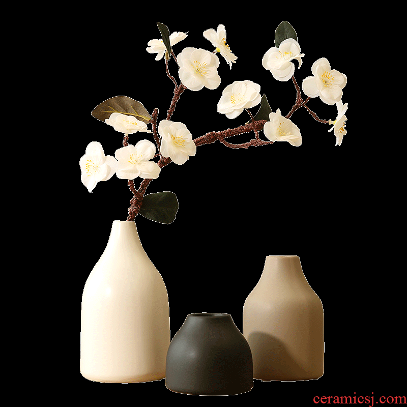 Simulation plum branches of peach blossom cherry blossom flowers sitting room wintersweet artificial flowers zen ceramic vases, flower arranging put decorations