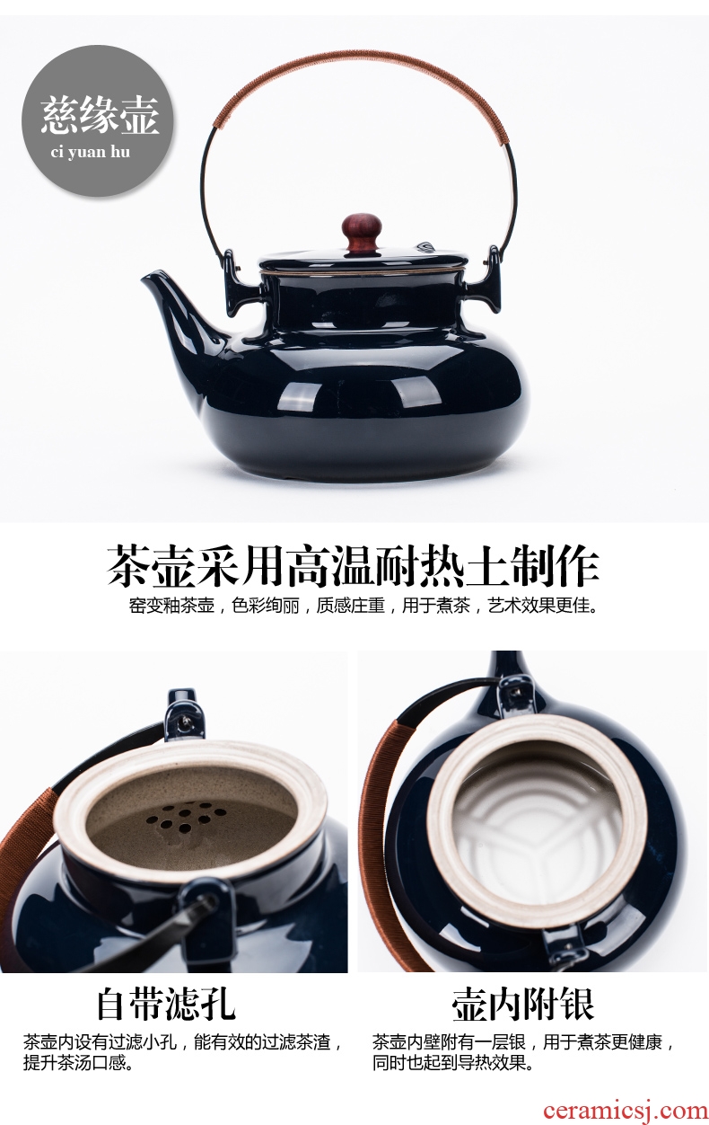 Bin, ceramic electric TaoLu the tea boiled tea, the electric heating boiling kettle household black tea tea stove tea set