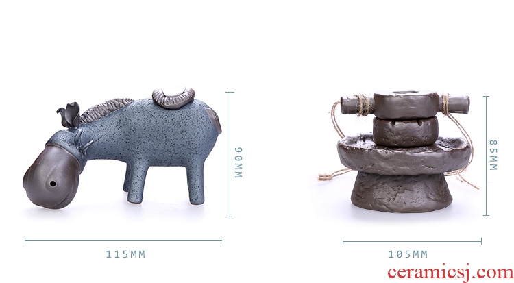 Chen xiang personality back incense back present donkey fair creative home furnishing articles the censer ceramic arts and crafts