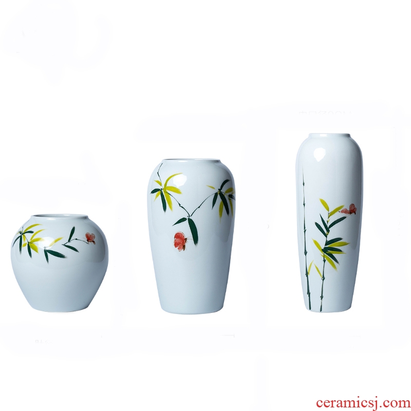 Contemporary and contracted fashion creative furnishing articles be born the sitting room of jingdezhen ceramics dried flower vase household decorations