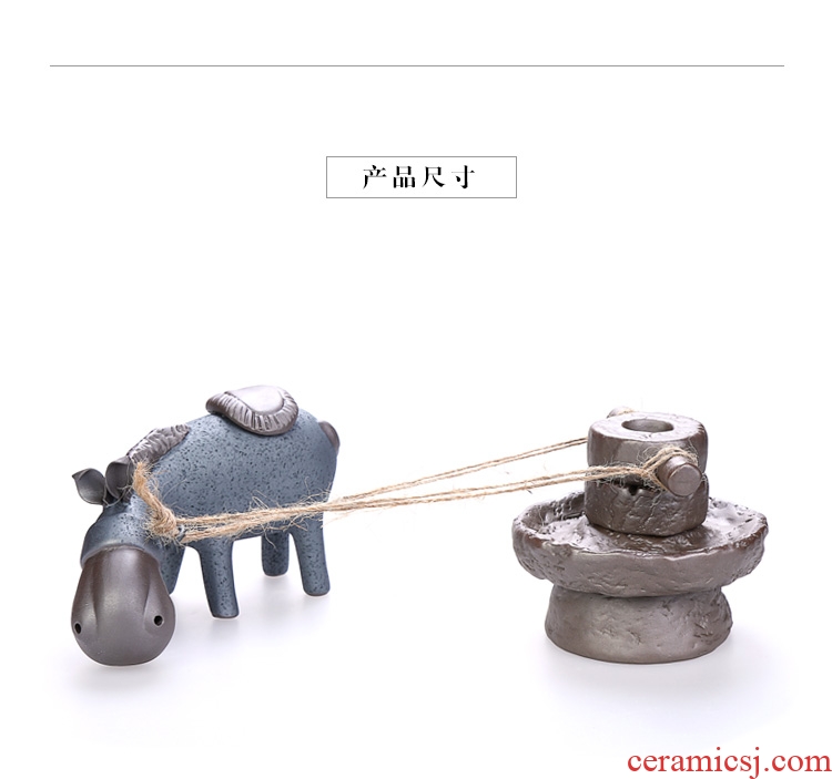 Chen xiang personality back incense back present donkey fair creative home furnishing articles the censer ceramic arts and crafts